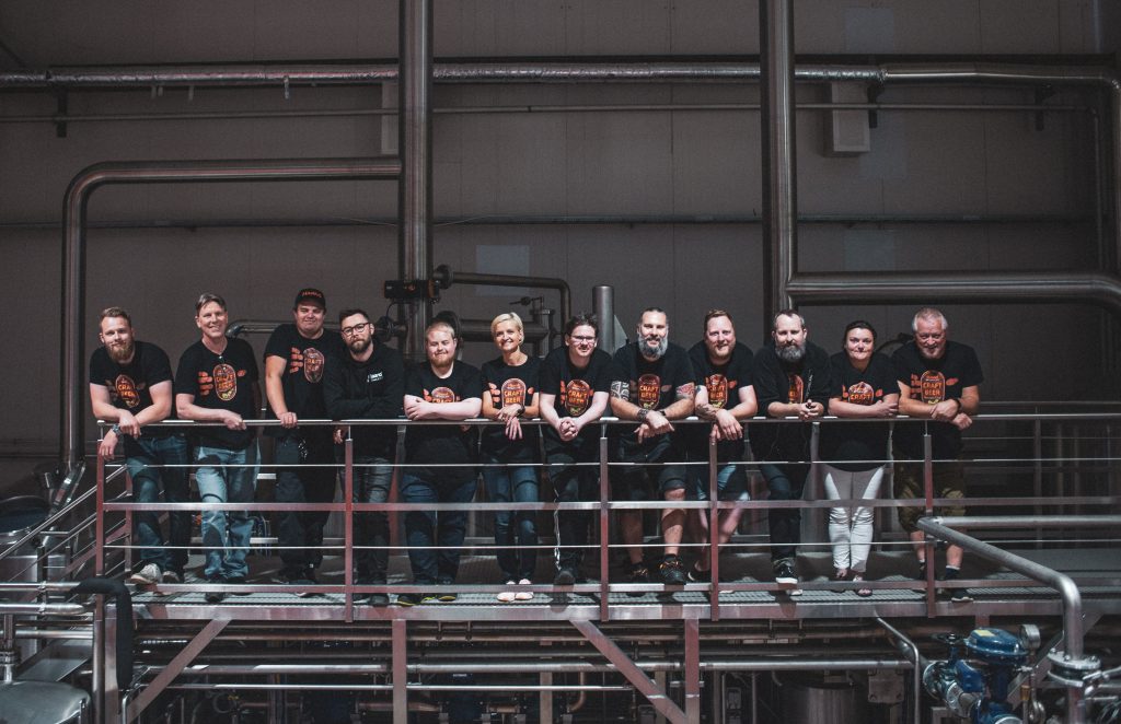 Alle ansatte på Haandbryggeriet