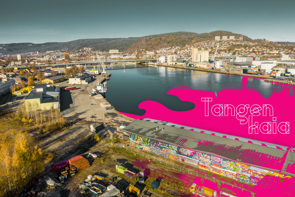 Tankenkaia med rosa logo
