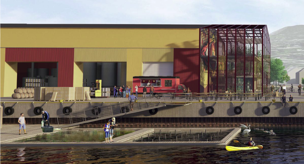 Illustrasjonsfoto av Tangenkaia fra Dyrvik arkitekter