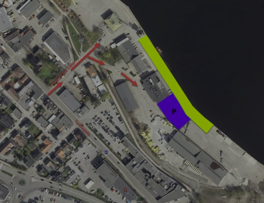 Område for Rekoringens utleveringer på Tangenkaia