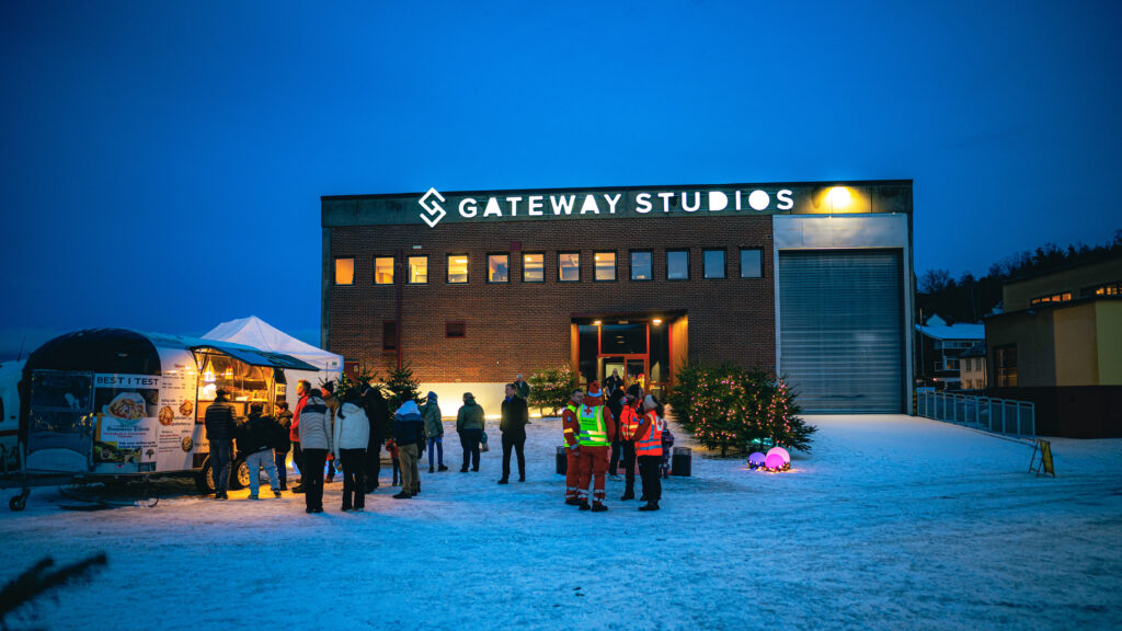 Inngangen ved Gateway Studios under Julemagi