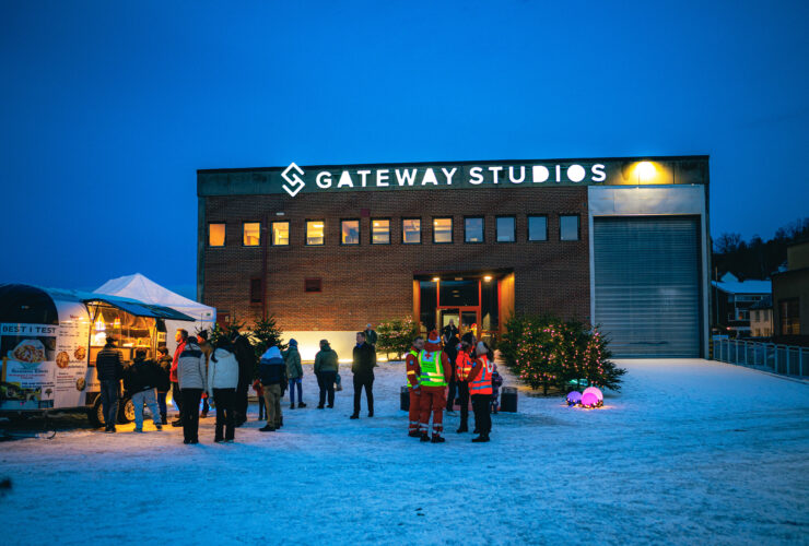 Inngangen ved Gateway Studios under Julemagi